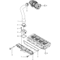 Suction and Manifold Assembly for Yanmar 4TNV84T-KWA Engine