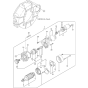 Starting Motor Assembly for Yanmar 4TNV84T-XWA  Engine