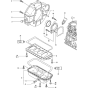 Flywheel Housing and Oil Sump Assembly for Yanmar 4TNV88-KWA(2) Engine