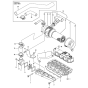 Suction Manifold and Air Cleaner Assembly for Yanmar 4TNV88-QTB Engine