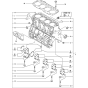 Cylinder Block Assembly for Yanmar 4TNV98-VTBZ Engine