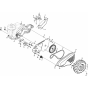 Mainfram, Left Side Assembly for Husqvarna 500 RTT Cultivator/Tiller