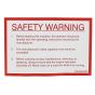 Decal safety warning for Winget 100T, 150T Mixers - 504694600