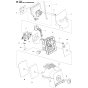 Carburetor & Air Filter Assembly for Husqvarna 525BX Leaf Blower