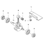 Crankshaft Assembly For Husqvarna 525L Brushcutters