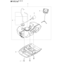 Fuel Tank Assembly For Husqvarna 525L Brushcutters