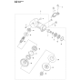 Gears-2 Assembly For Husqvarna 531RS Brushcutters