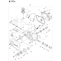 Saw Head Assembly For Husqvarna 535FBX Brushcutters