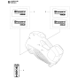 Decals Assembly for Husqvarna 535LIB Leaf Blower