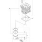 Cylinder Piston  for Husqvarna 535 LK Trimmer/ Edgers