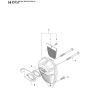 Muffler Assembly For Husqvarna 535RJ Brushcutters