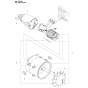 Fan Assembly for Husqvarna 536LIBX Leaf Blower