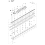 Cutting Equipment Assembly for Husqvarna 536LIHD60X Hedge Trimmers