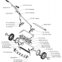 Main Assembly Assembly for Husqvarna 54 Commercial Lawn Mower