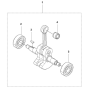 Crankshaft Assembly For Husqvarna 541RST Brushcutters