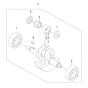 Crankshaft Assembly for Husqvarna 543RB Brushcutter