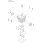 Cylinder Assembly For Husqvarna 543RBK Brushcutters