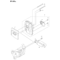 Muffler Assembly For Husqvarna 543RBX Brushcutters