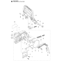 Chain Brake & Clutch Cover Assembly For Husqvarna 543XPG Chainsaw 