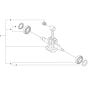 Crankshaft Assembly for Husqvarna 545 Mark II Chainsaw