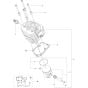 Cylinder, Piston Assembly for Husqvarna 545 Mark II Chainsaw