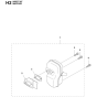 Muffler Assembly For Husqvarna 545FXTAT Brushcutters