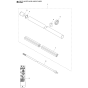 Shaft Assembly For Husqvarna 545RX Brushcutters