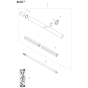 Shaft Assembly For Husqvarna 545RXTAT Brushcutters