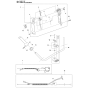 Throttle Controls Assembly For Husqvarna 545RXTAT Brushcutters