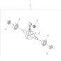 Crankshaft Assembly for Husqvarna 560BFS Leaf Blower