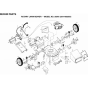 Repair Parts Assembly for Husqvarna 560 HH Series 5 Consumer Lawn Mowers