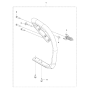 Handle Assembly For Husqvarna 565 Chainsaw 