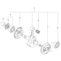 Crankshaft Assembly For Husqvarna 570II Chainsaw 