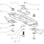 460mm Quick Cut Blade Assembly for Masport 575AL SP 2016 Dec Mower