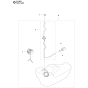 Fuel Tank Assembly for Husqvarna 578BTF Leaf Blower