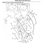 Handles and Controls Assembly for Husqvarna 580 BBC Series 5 Consumer Lawn Mowers