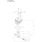 Cylinder Piston Assembly for Husqvarna 580BFS Leaf Blower