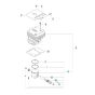 Cylinder Assembly for Husqvarna 580BFS Mark II Blower