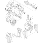 Main Assembly for Makita 6013B Rotary Drill