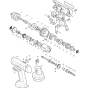 Main Assembly for Makita 6211D 12V 3/8" Drill Driver