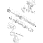 Main Assembly for Makita 6222D 9.6V 1/4" Drill Driver