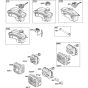 Exhaust System Assembly for Briggs and Stratton Model No. 93J02-0075-F1 Vertical Shaft Engine