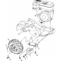 Mainframe, Right Assembly for Husqvarna 650 RTT Cultivator/Tiller