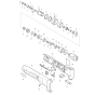 Complete Assembly for Makita 6705D 9.6V In-Line Screwdriver Drill