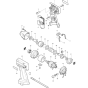 Main Assembly for Makita 6918D Impact Wrench