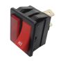 Red Hi/Low Rocker Switch for Numatic 'Henry' Hoover Vacuum Cleaner - OEM No. 221102