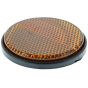 Self Adhesive Round Amber Side Reflector 60mm diameter - European Approved