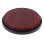 Radex Rear Red Round Reflector, Self Adhesive - Diameter 60mm - E Approved