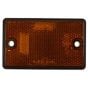 Side Amber Reflector with 54mm Centre Mounting Holes H75 x W46 X T10.0mm