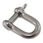 Cobra Stainless Steel D Shackle for 4.5/6.0mm Rod Cable Duct Rodding System